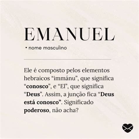 significado do nome emanuel